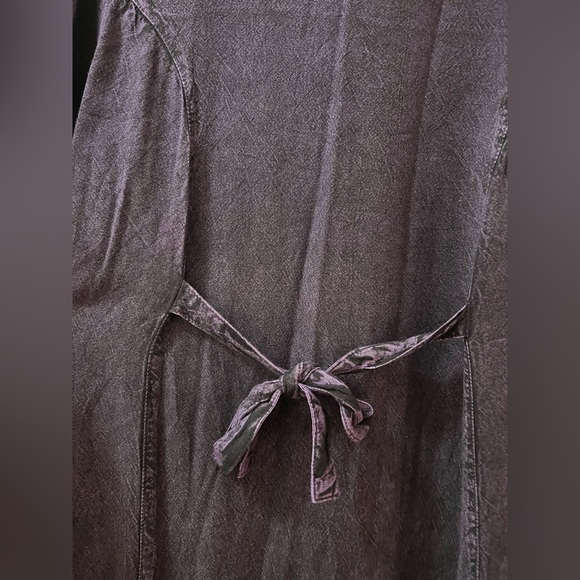 Magic Purple Rayon Dress Embroidered Free Size Maxi Dress Tie Up Back - Picture 8 of 9